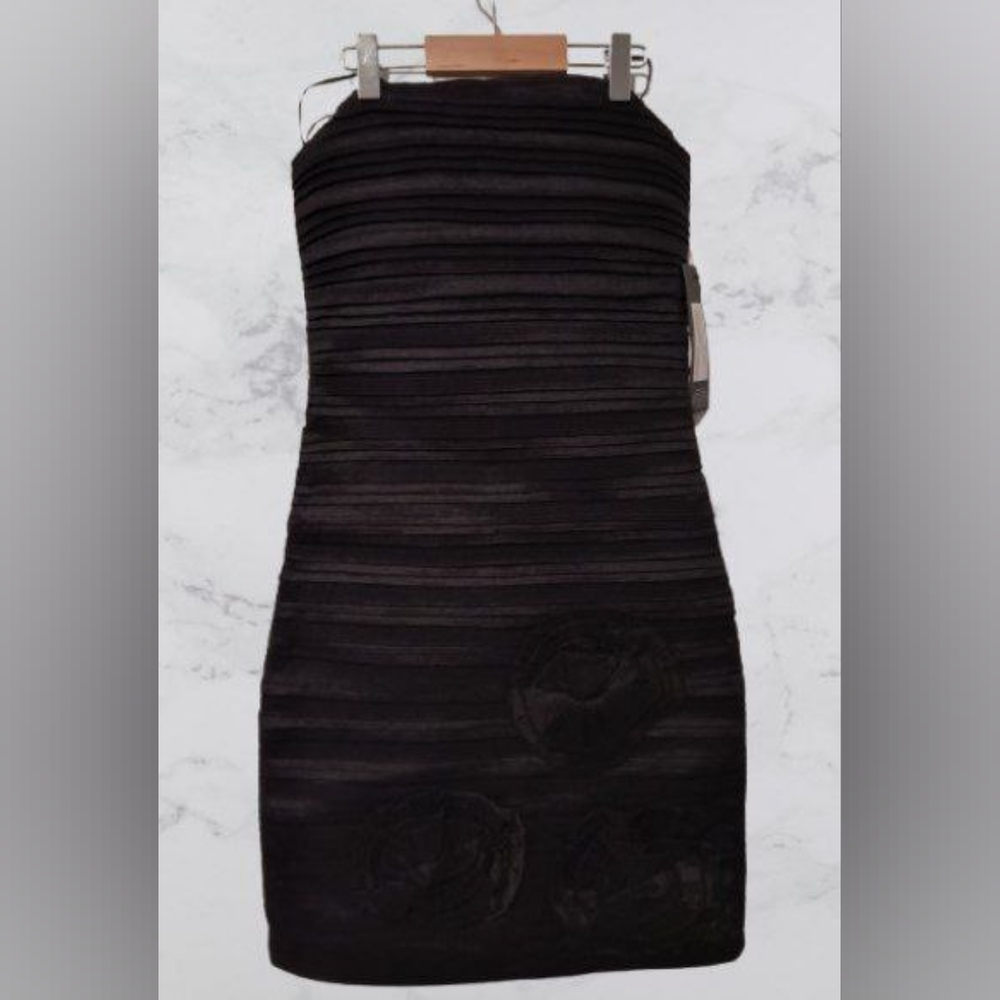 Black Strapless Bodycon Dress